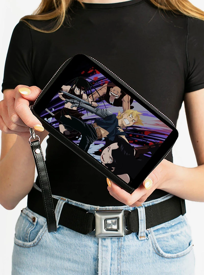 Fullmetal Alchemist: Brotherhood Edward & Three Homunculi Zip Around Wallet