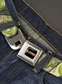 Dr. Stone Title Logo & Suika Pose Blocks Seatbelt Buckle Belt