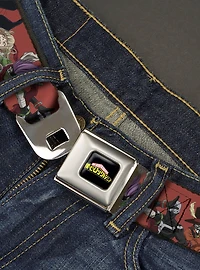 My Hero Academia Villains Group Pose Red Youth Seatbelt Buckle Belt