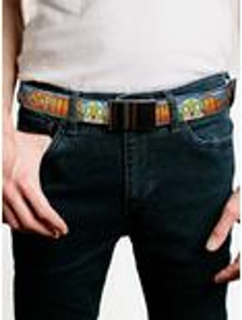 Dr. Stone Title Logo & Suika Surprised Pose Blues Flip Web Belt