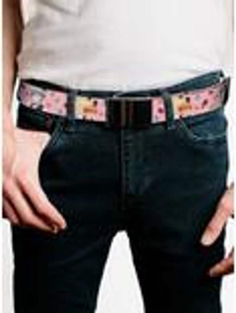 Fruits Basket Kyo & Yuki Easter Themed Pose Pink Flip Web Belt