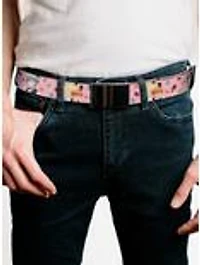 Fruits Basket Kyo & Yuki Easter Themed Pose Pink Flip Web Belt