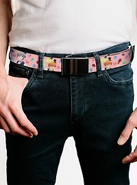 Fruits Basket Kyo & Yuki Easter Themed Pose Pink Flip Web Belt