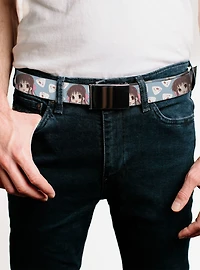 Fruits Basket Chibi Tohru Honda & Rice Ball Light Blue Flip Web Belt