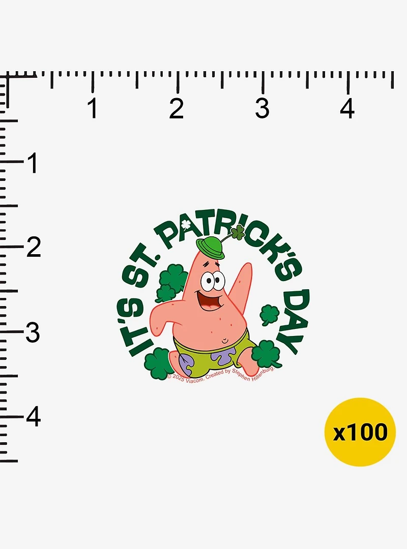 SpongeBob SquarePants It's St. Patrick's Day 100ct Sticker Pack