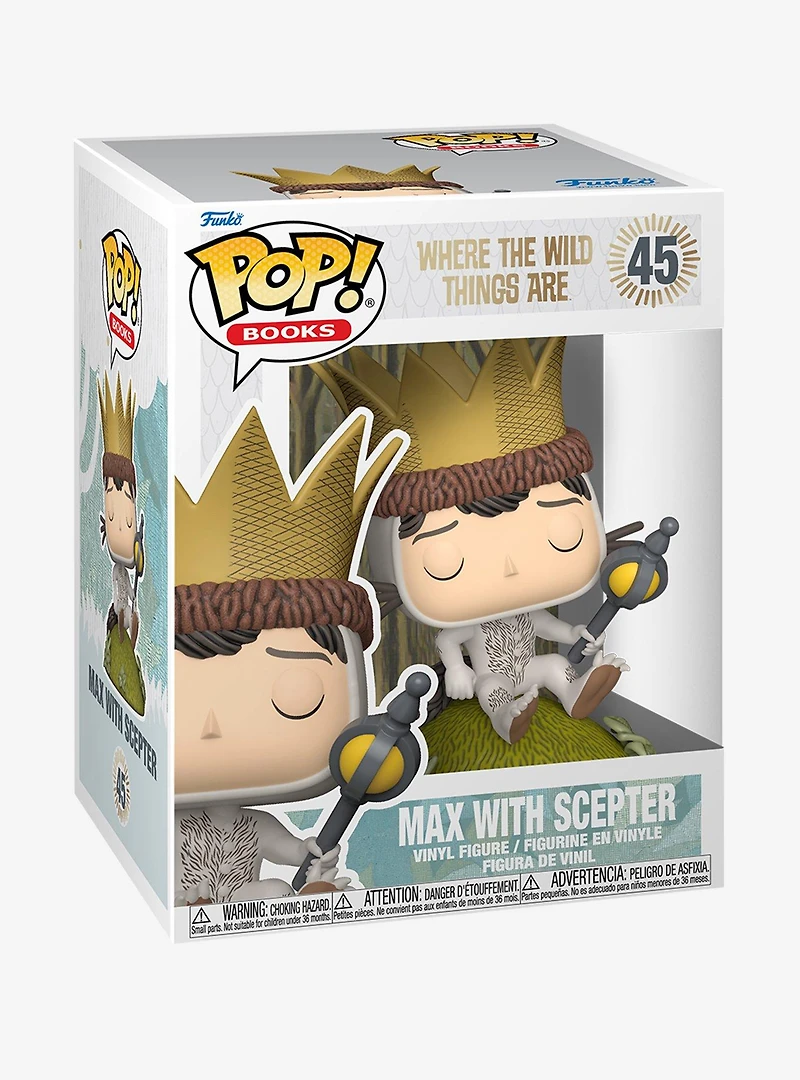 Funko Pop! Books Where The Wild Things Are Max with Scepter Vinyl Figure