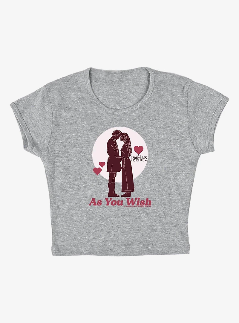 The Princess Bride As You Wish Cap Sleeve Baby Rib Women's Crop Top