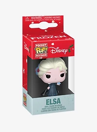 Funko Pocket Pop! Disney Frozen Elsa Holiday Vinyl Keychain