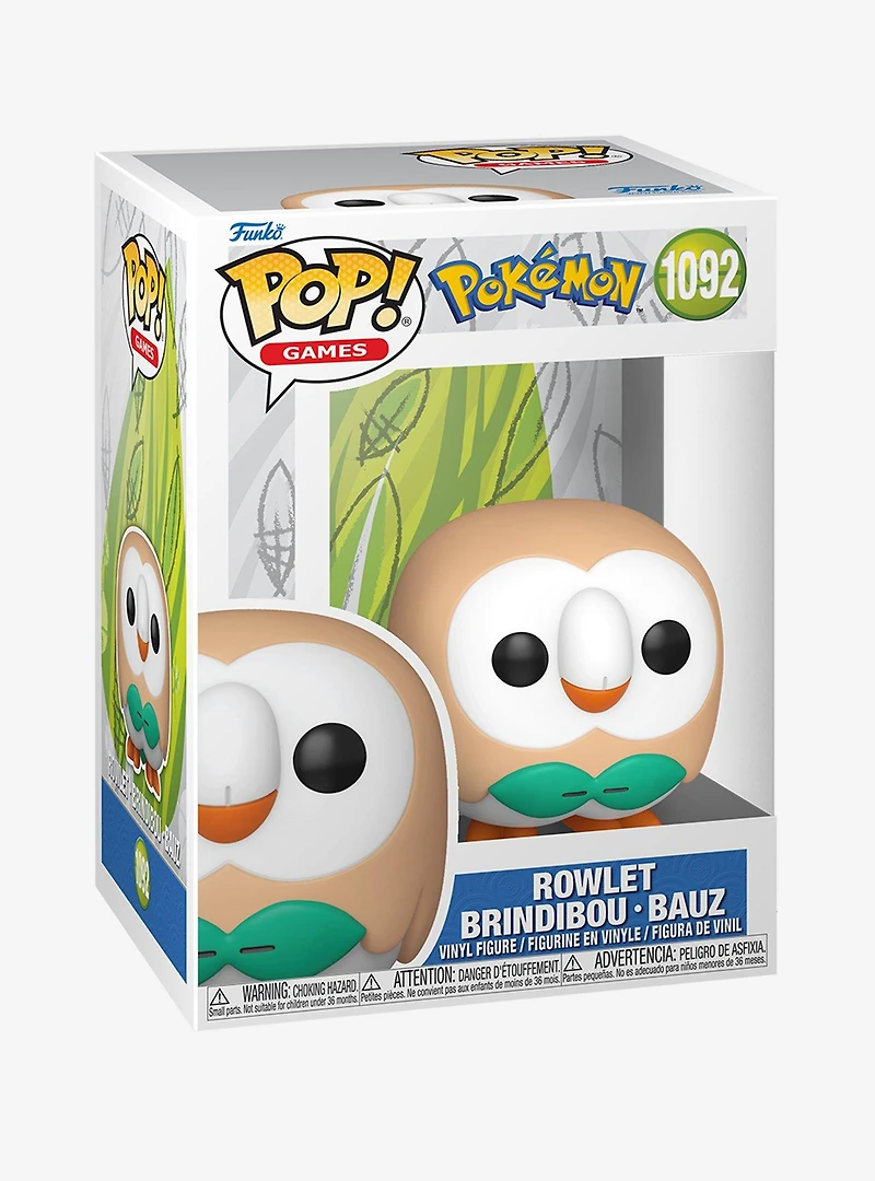 Funko Pop! Games Pokémon Rowlet Vinyl Figure