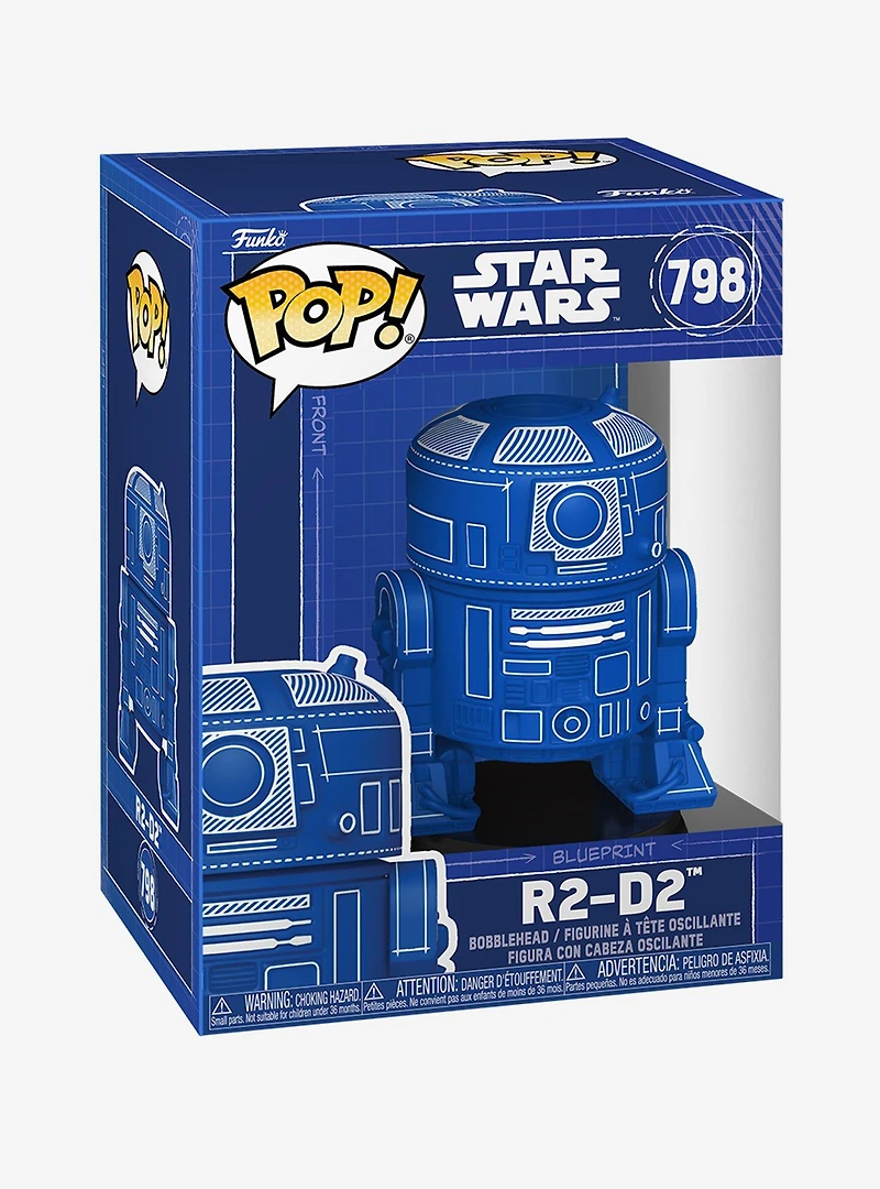 Funko Pop! Star Wars R2-D2 Blueprint Vinyl Bobblehead