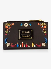 Loungefly Disney Pixar Coco Floral Wallet (BoxLunch 10th Anniversary Edition) - BoxLunch Exclusive