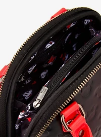 Loungefly Disney Mickey & Minnie Debossed Silhouettes Mini Crossbody Bag (BoxLunch 10th Anniversary Edition) - BoxLunch Exclusive