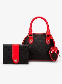 Loungefly Disney Mickey & Minnie Debossed Silhouettes Mini Crossbody Bag (BoxLunch 10th Anniversary Edition) - BoxLunch Exclusive