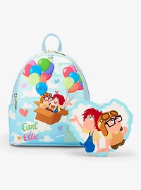 Loungefly Disney Pixar Up Carl & Ellie Balloon Mini Backpack with Coin Purse (BoxLunch 10th Anniversary Edition) - BoxLunch Exclusive