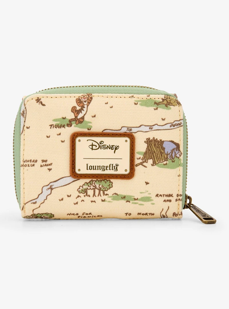 Loungefly Disney Winnie the Pooh Hundred Acre Wood Map Wallet (BoxLunch 10th Anniversary Edition) - BoxLunch Exclusive