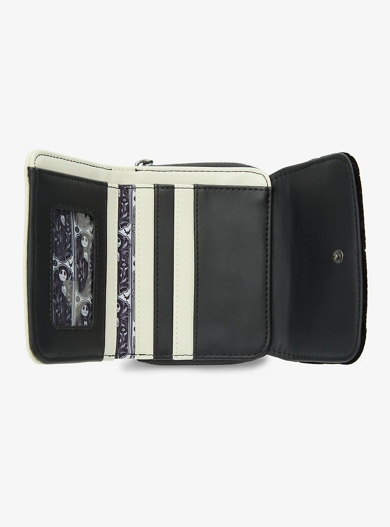 Loungefly Disney The Nightmare Before Christmas Quilted Paisley Wallet (10th Anniversary Edition) - BoxLunch Exclusive