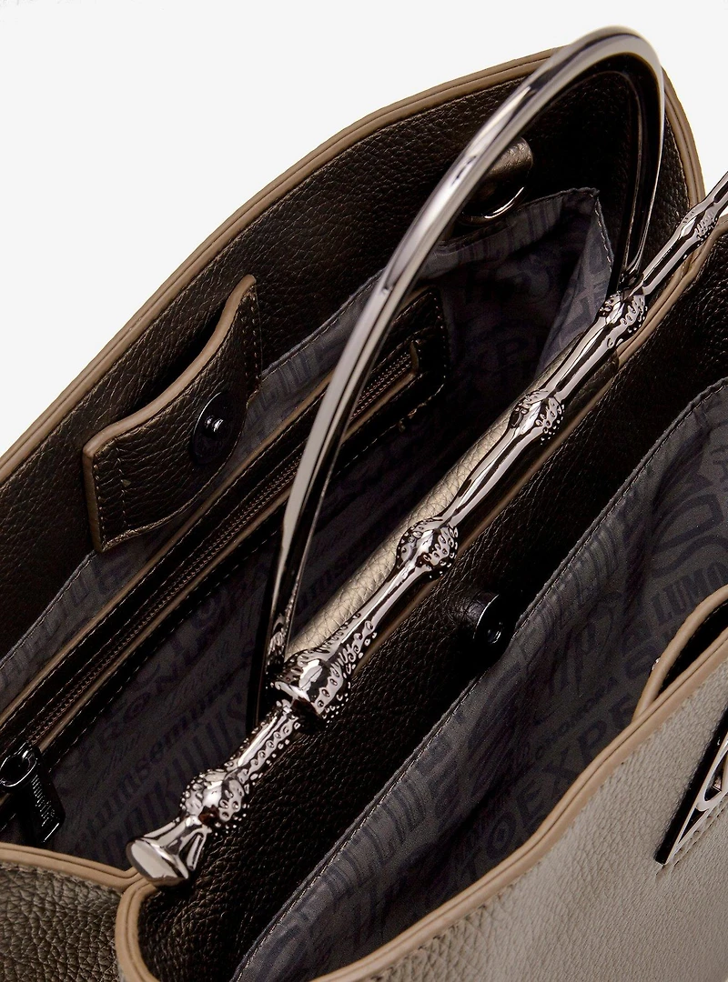 Loungefly Harry Potter Black Gold Pebble Texture Elder Wand Handbag (BoxLunch 10th Anniversary) - BoxLunch Exclusive