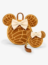 Loungefly Disney Minnie Mouse Chocolate Concha Figural Convertible Mini Backpack (BoxLunch 10th Anniversary Edition) - BoxLunch Exclusive