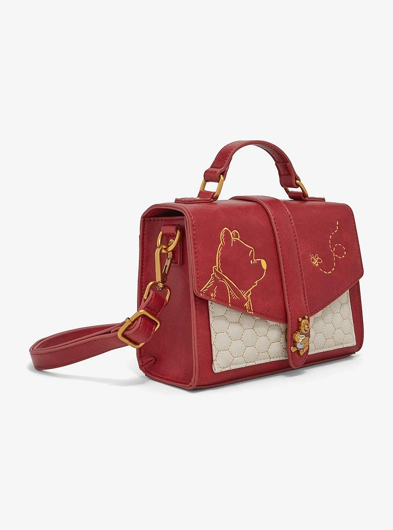 Loungefly Disney Winnie the Pooh Honeycomb Pattern Crossbody Bag - BoxLunch Exclusive