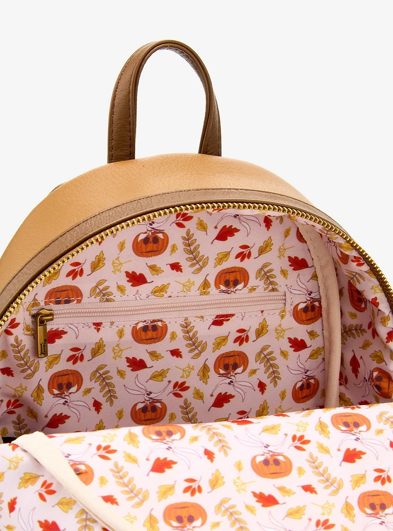 Disney The Nightmare Before Christmas Zero & Jack Skellington Fall Glow-in-the-Dark Mini Backpack - BoxLunch Exclusive