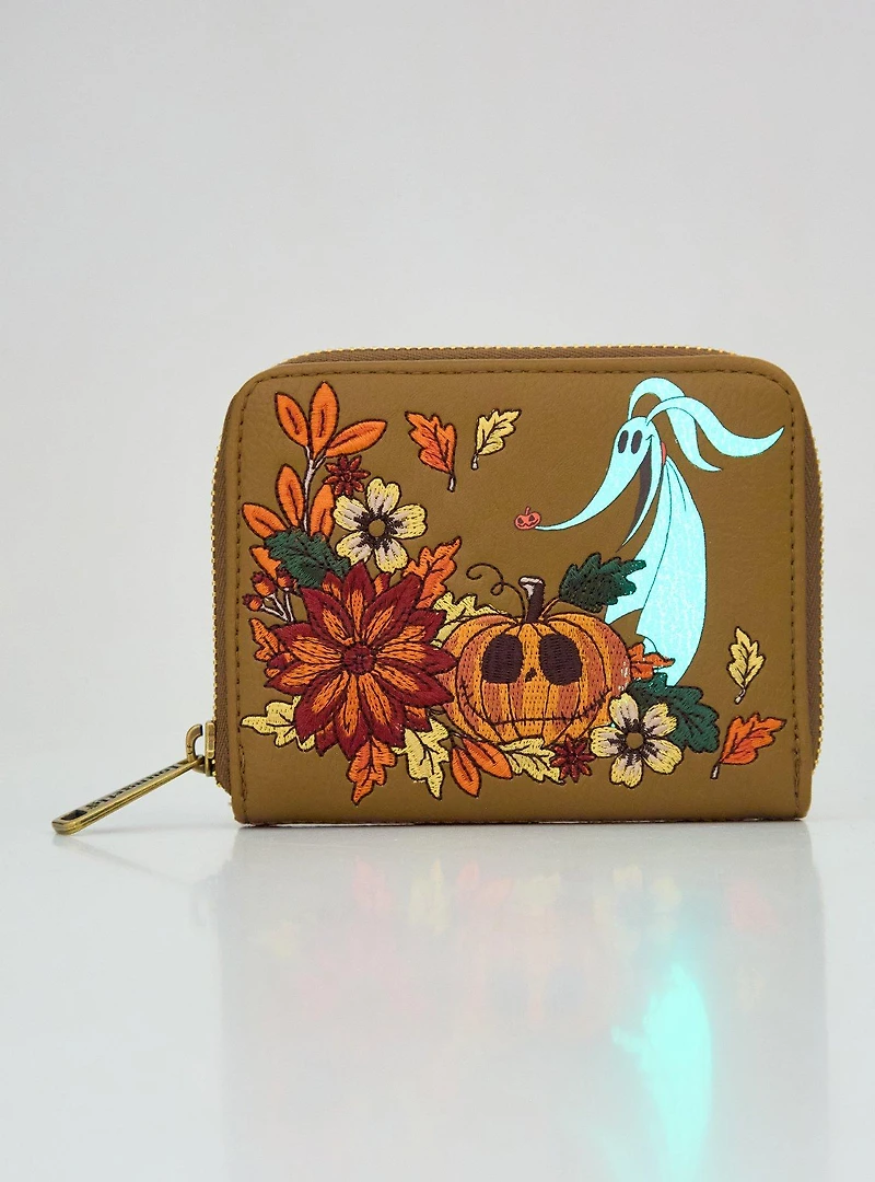 Disney The Nightmare Before Christmas Zero & Jack Skellington Fall Glow-in-the-Dark Wallet - BoxLunch Exclusive