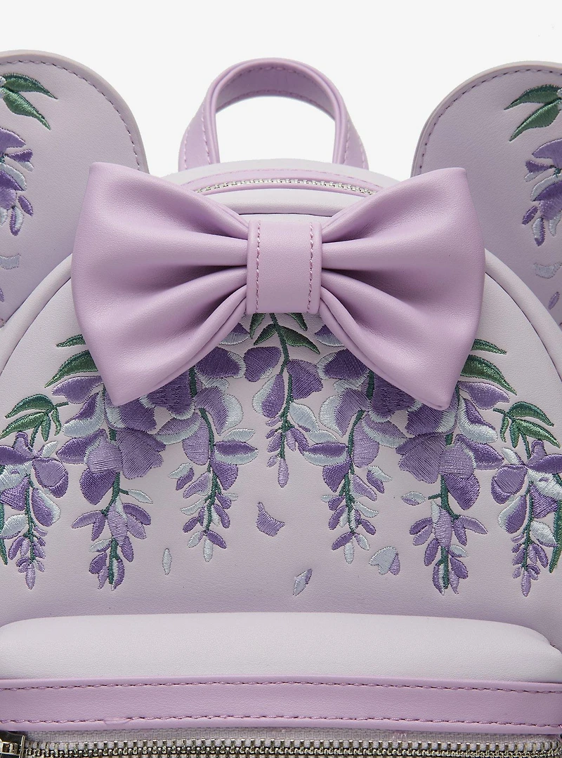 Loungefly Disney Minnie Mouse Wisteria Ears Floral Scented Mini Backpack - BoxLunch Exclusive