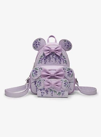 Loungefly Disney Minnie Mouse Wisteria Ears Floral Scented Mini Backpack - BoxLunch Exclusive