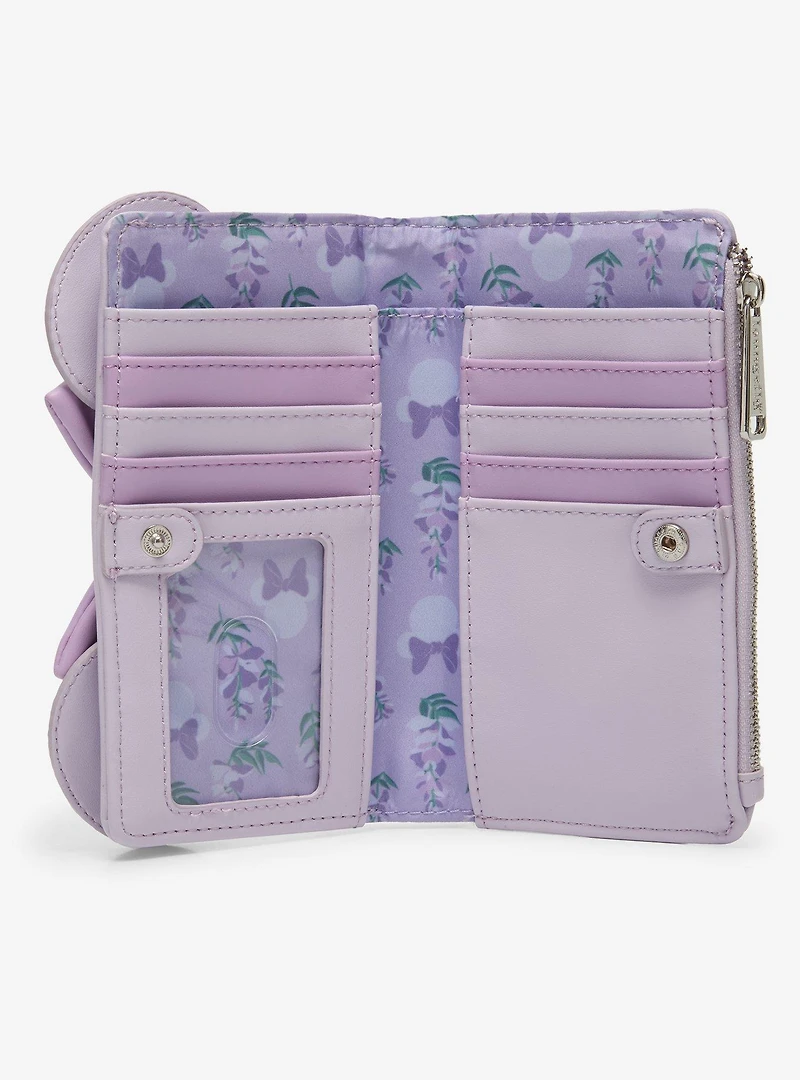 Loungefly Disney Minnie Mouse Wisteria Ears Floral Scented Wallet - BoxLunch Exclusive