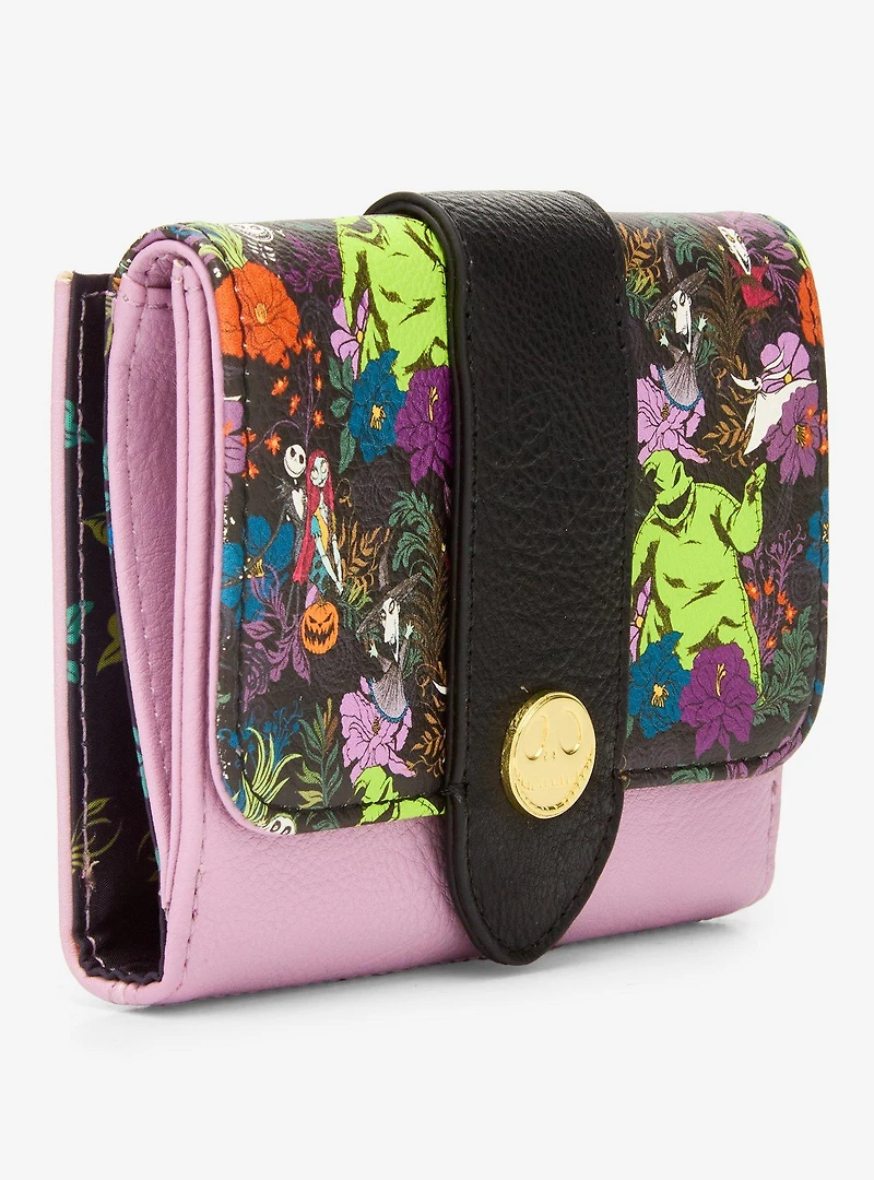 Loungefly Disney The Nightmare Before Christmas Allover Print Snap Wallet — BoxLunch Exclusive