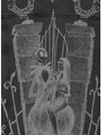 Disney The Nightmare Before Christmas Tonal Jack & Sally Denim Women's Work Jacket - BoxLunch Exclusive