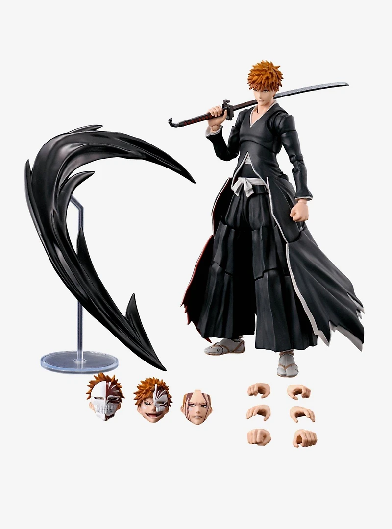 Bandai Spirits BLEACH S.H. Figuarts Ichigo Kurosaki Figure (Getsugatensho Ver.)
