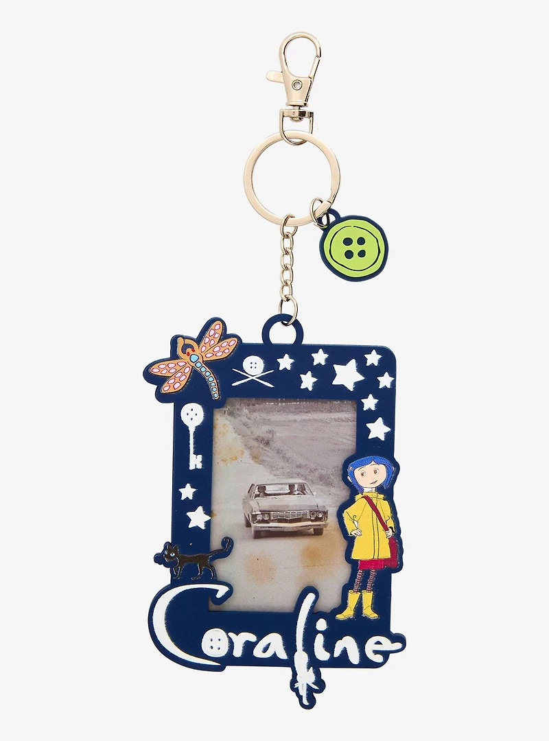 Coraline Icons Picture Frame Keychain - BoxLunch Exclusive