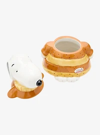 Peanuts Snoopy Fall Sweater Figural Cookie Jar