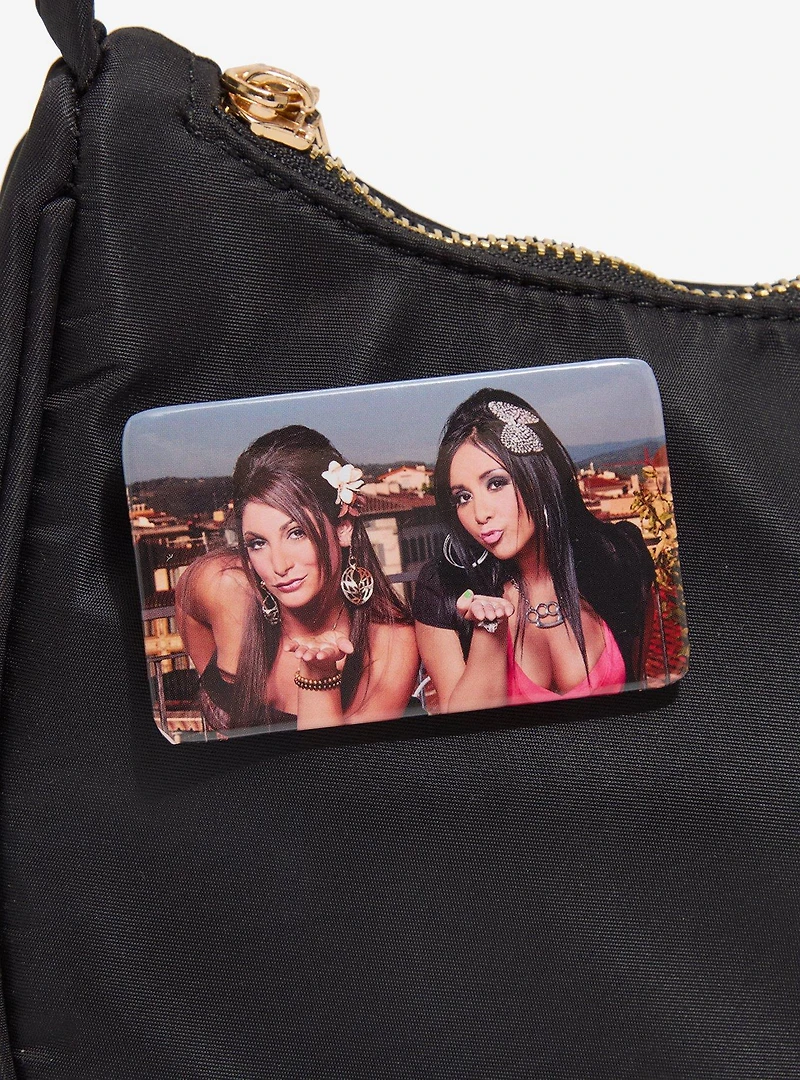 Jersey Shore Snooki & Deena Kiss Rectangle Button Pin