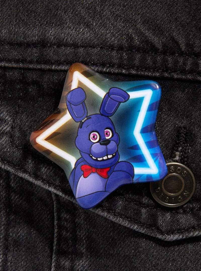 Five Nights at Freddy's Bonnie Star Button Pin