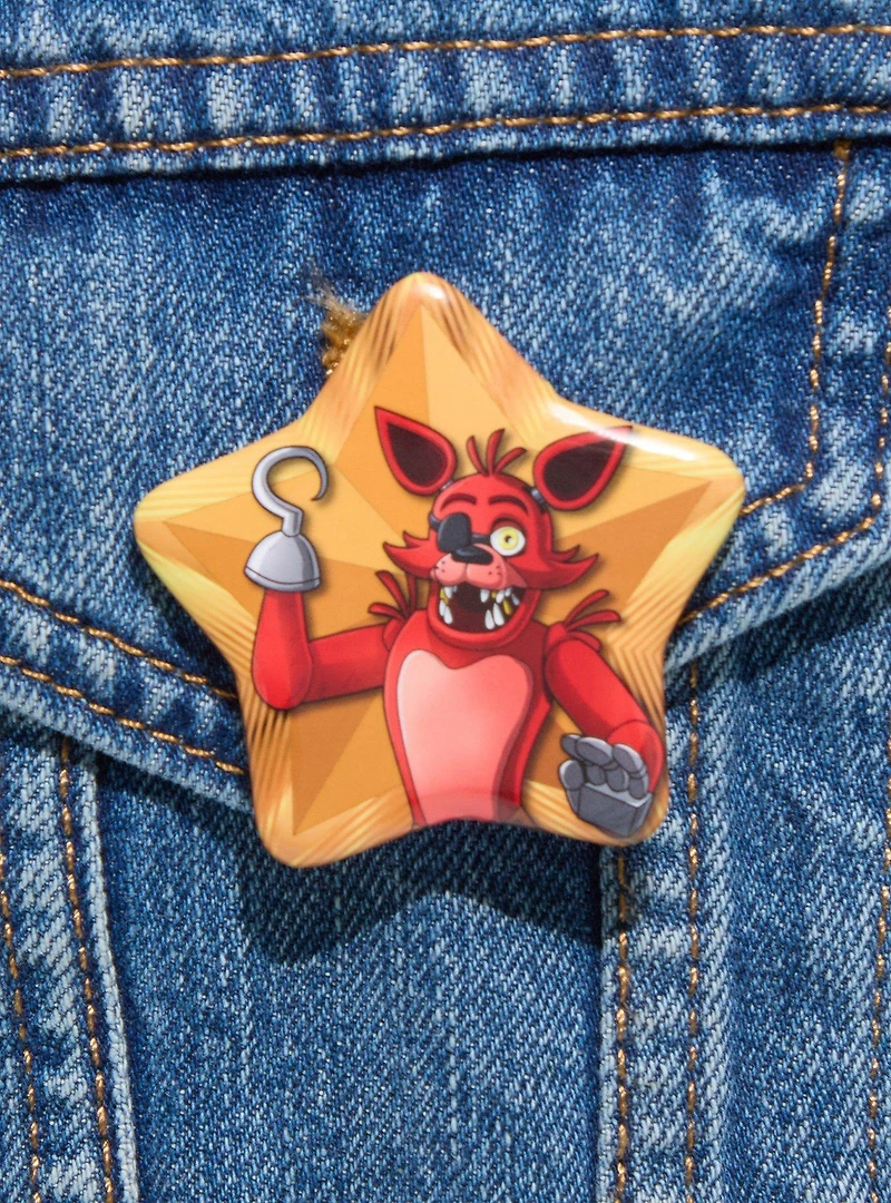 Five Nights at Freddy's Foxy Star Button Pin