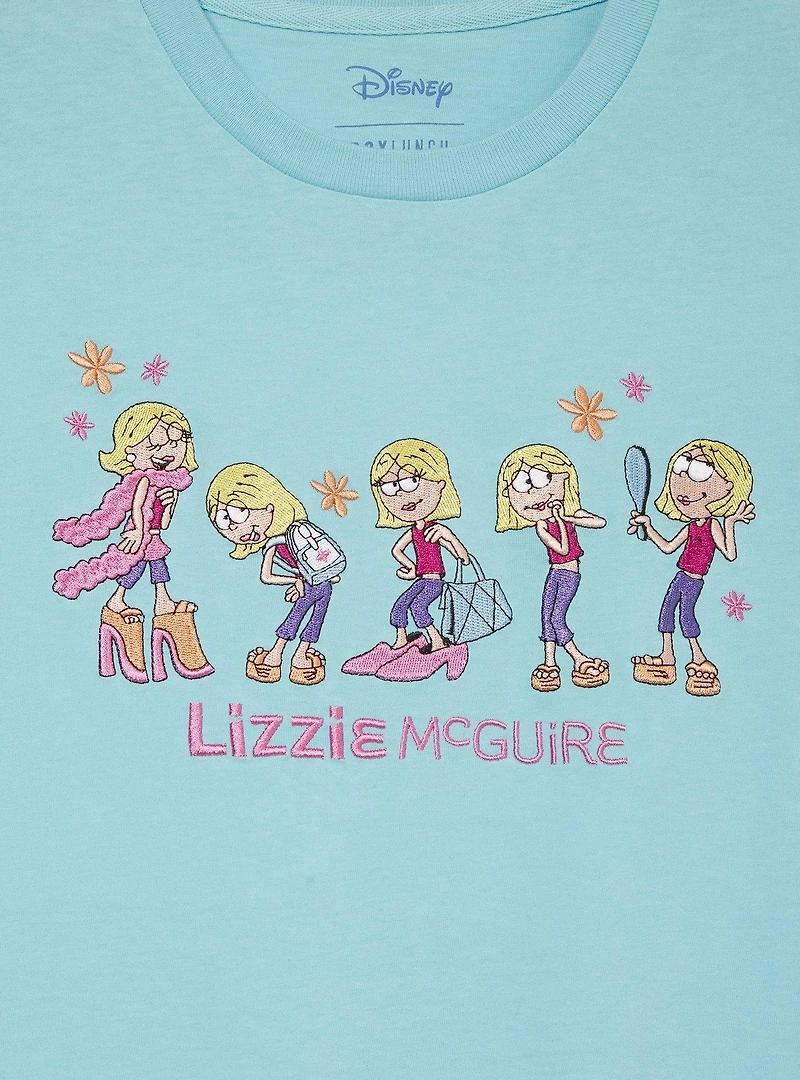 Disney Lizzie McGuire Embroidered Cartoon Women's T-Shirt - BoxLunch Exclusive
