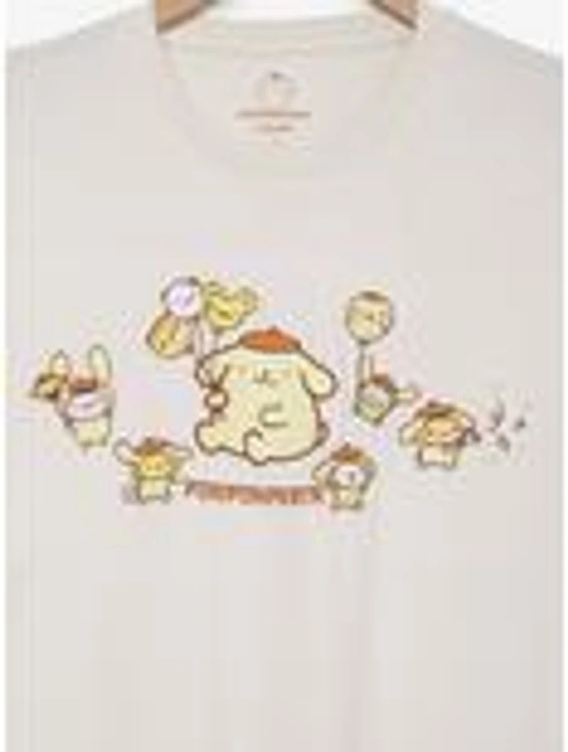Sanrio Pompompurin Party Embroidered Women's Plus T-Shirt - BoXLunch Exclusive