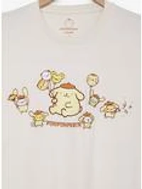 Sanrio Pompompurin Party Embroidered Women's Plus T-Shirt - BoXLunch Exclusive