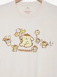 Sanrio Pompompurin Party Embroidered Women's Plus T-Shirt - BoXLunch Exclusive