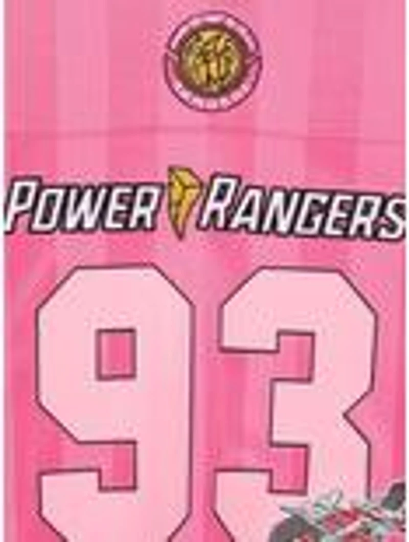 Mighty Morphin Power Rangers Pink Ranger Women's Cropped Football Jersey - BoxLunch Exclusive