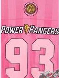 Mighty Morphin Power Rangers Pink Ranger Women's Cropped Football Jersey - BoxLunch Exclusive