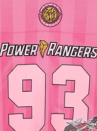 Mighty Morphin Power Rangers Pink Ranger Women's Plus Cropped Football Jersey - BoxLunch Exclusive