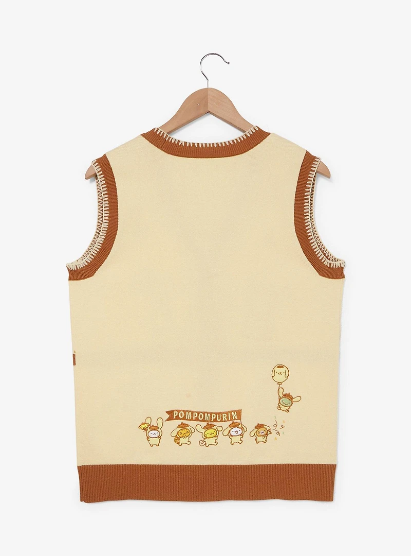 Sanrio Pompompurin Party Women's Sweater Vest - BoxLunch Exclusive
