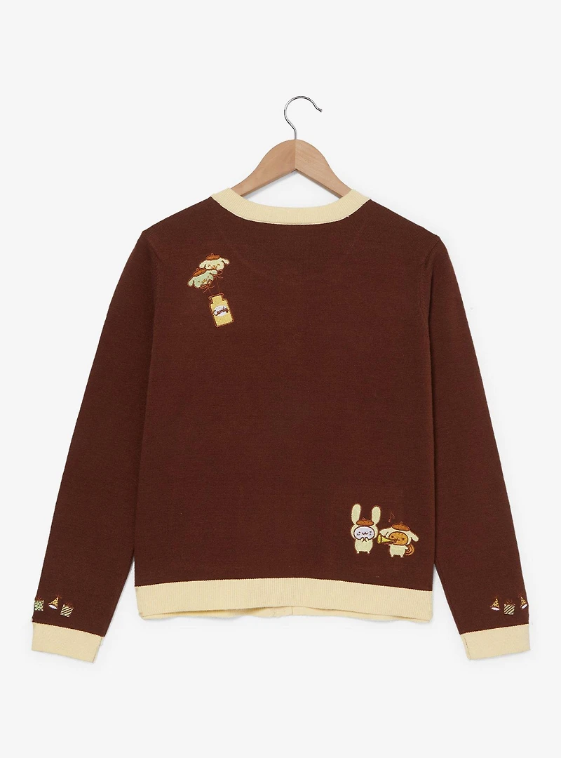 Sanrio Pompompurin Party Embroidered Women's Cardigan - BoxLunch Exclusive