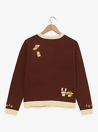 Sanrio Pompompurin Party Embroidered Women's Cardigan - BoxLunch Exclusive