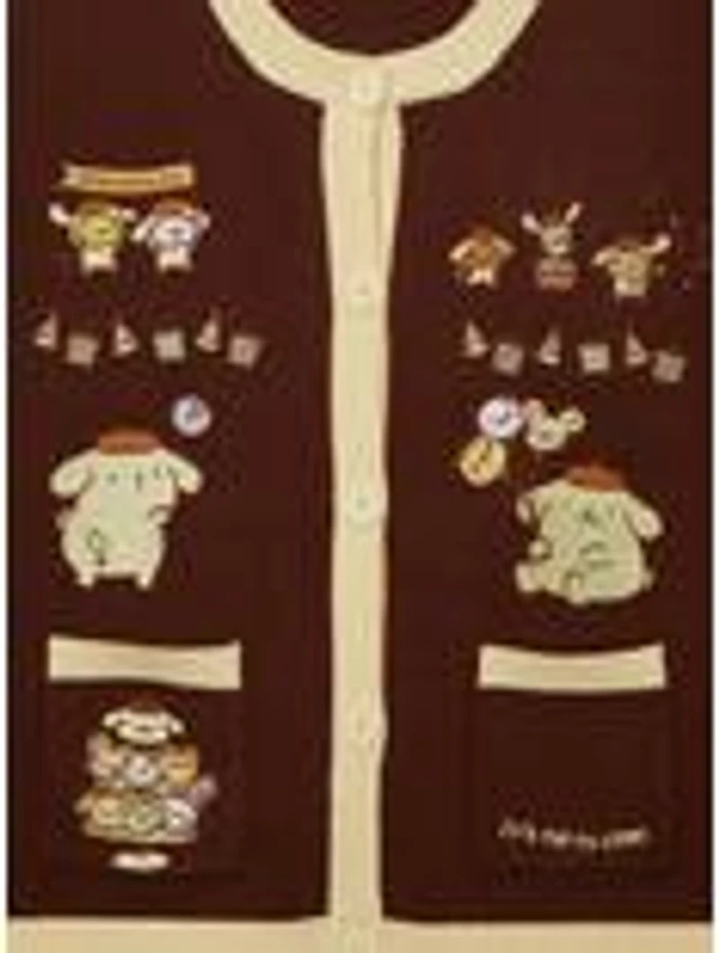 Sanrio Pompompurin Party Embroidered Women's Cardigan - BoxLunch Exclusive