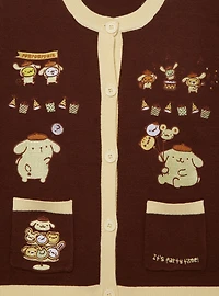 Sanrio Pompompurin Party Embroidered Women's Cardigan - BoxLunch Exclusive