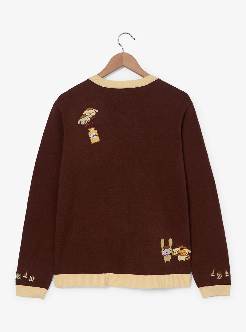 Sanrio Pompompurin Party Embroidered Women's Plus Cardigan - BoxLunch Exclusive