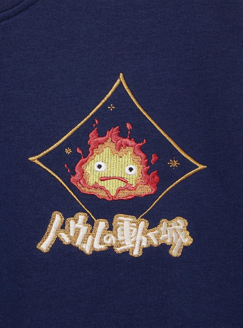 Her Universe Studio Ghibli® Howl's Moving Castle Embroidered Icons Crewneck - BoxLunch Exclusive